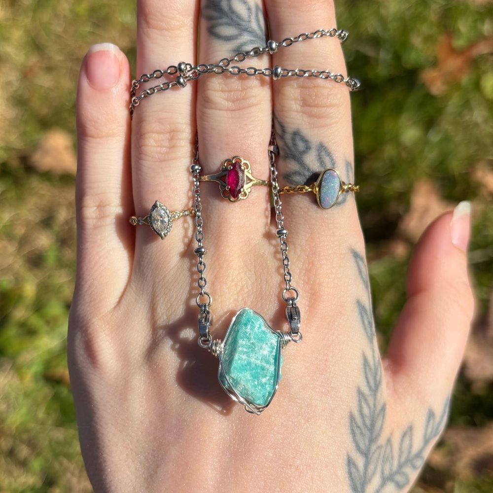 Amazonite interchangeable necklace - Picture 1 of 4